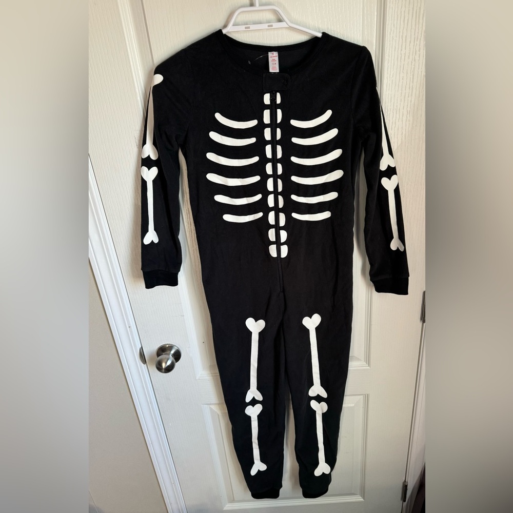 Large Boys / Kids Halloween Skeleton Onesie